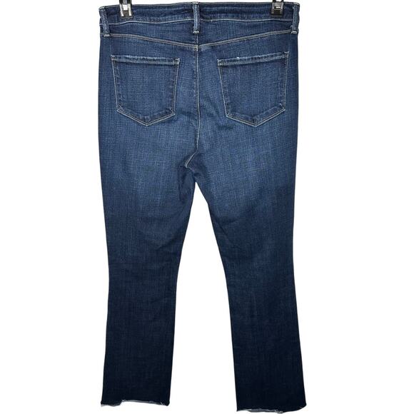 L'Agence Ruth High Rise Cotton Blend Straight Jeans In Atwood Women's 32 - Picture 3 of 10